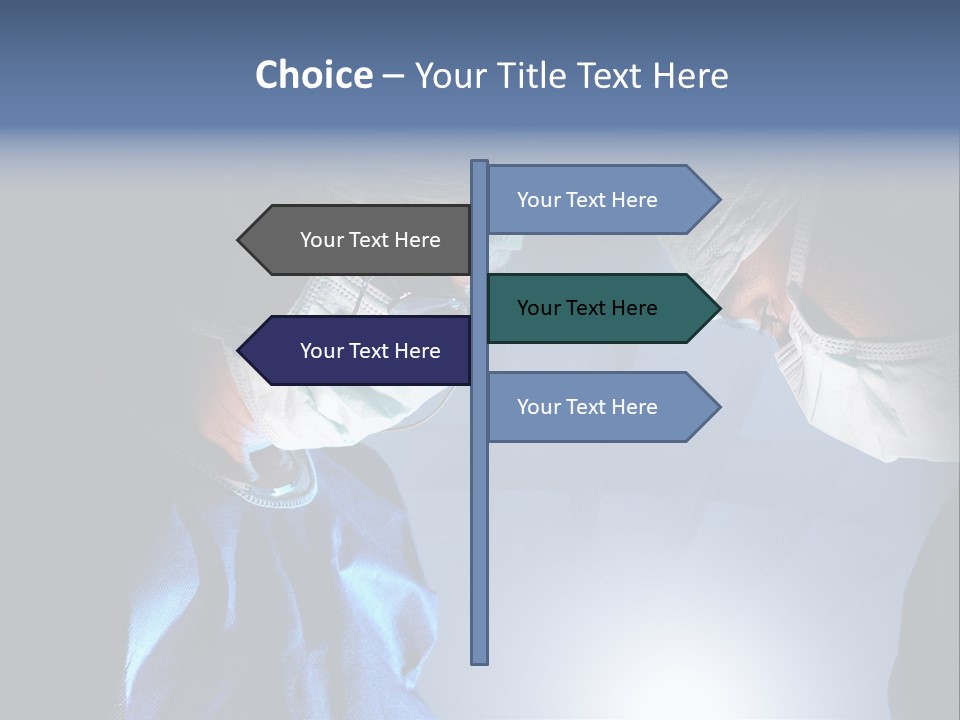 Man Stethoscope Healthcare PowerPoint Template