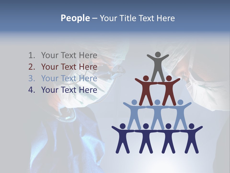 Man Stethoscope Healthcare PowerPoint Template