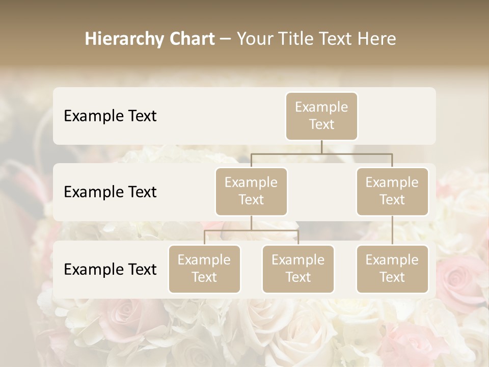 A Bunch Of White And Pink Flowers On A Table PowerPoint Template