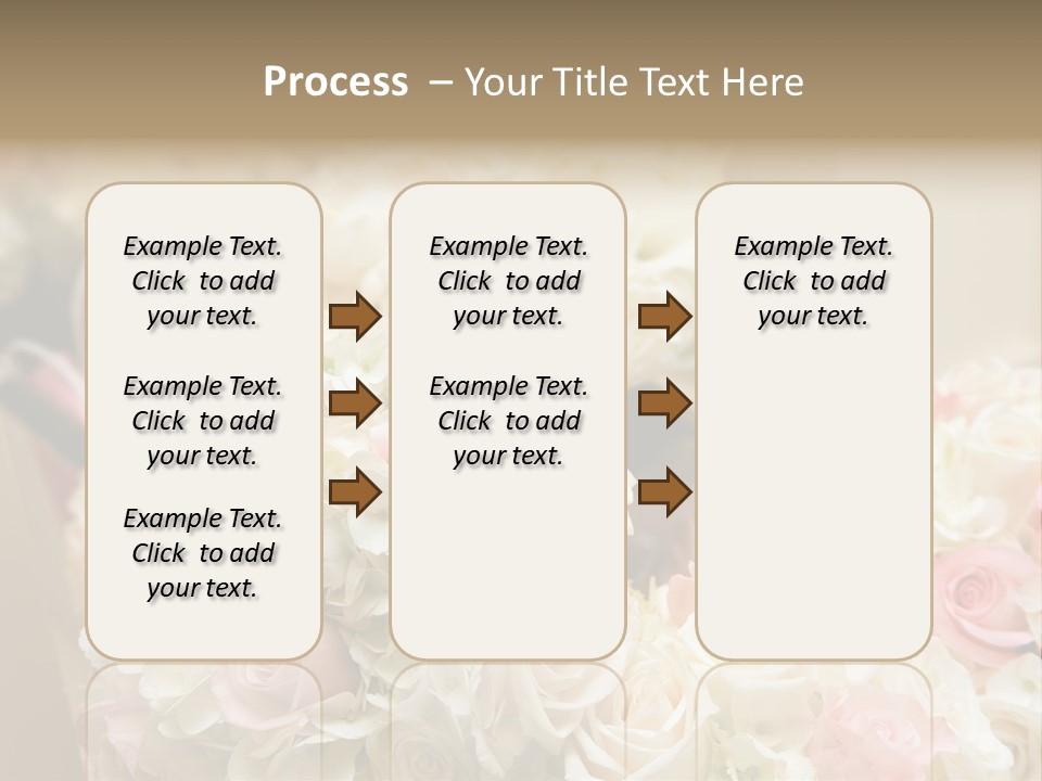 A Bunch Of White And Pink Flowers On A Table PowerPoint Template