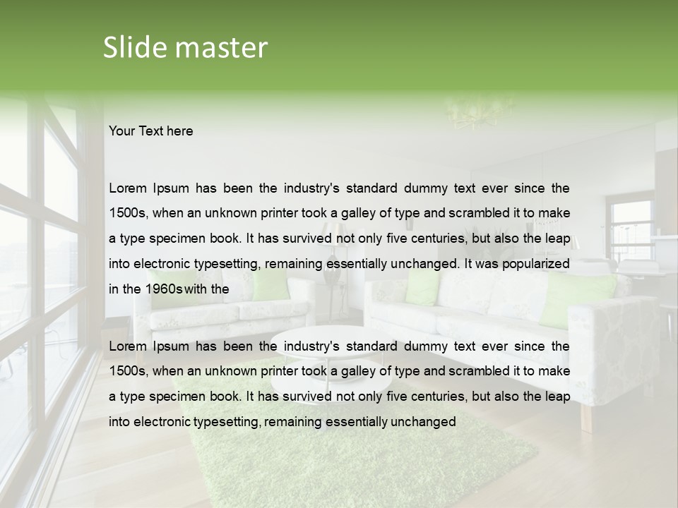 Room Designer Lounge PowerPoint Template