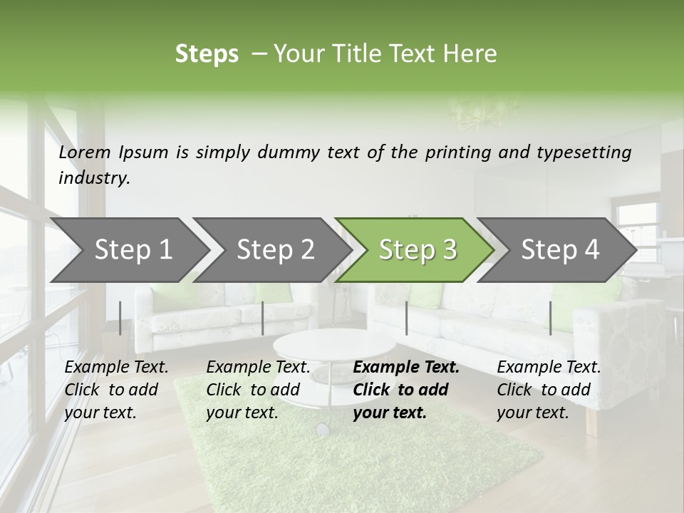Room Designer Lounge PowerPoint Template
