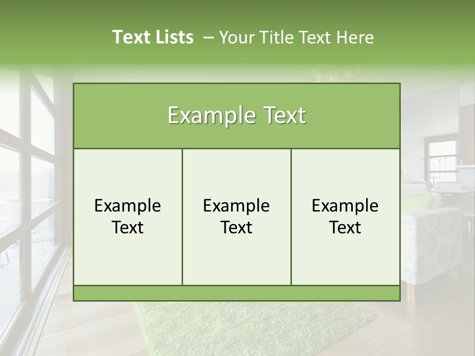 Room Designer Lounge PowerPoint Template