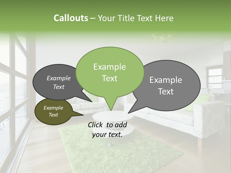Room Designer Lounge PowerPoint Template
