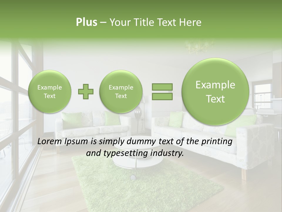 Room Designer Lounge PowerPoint Template