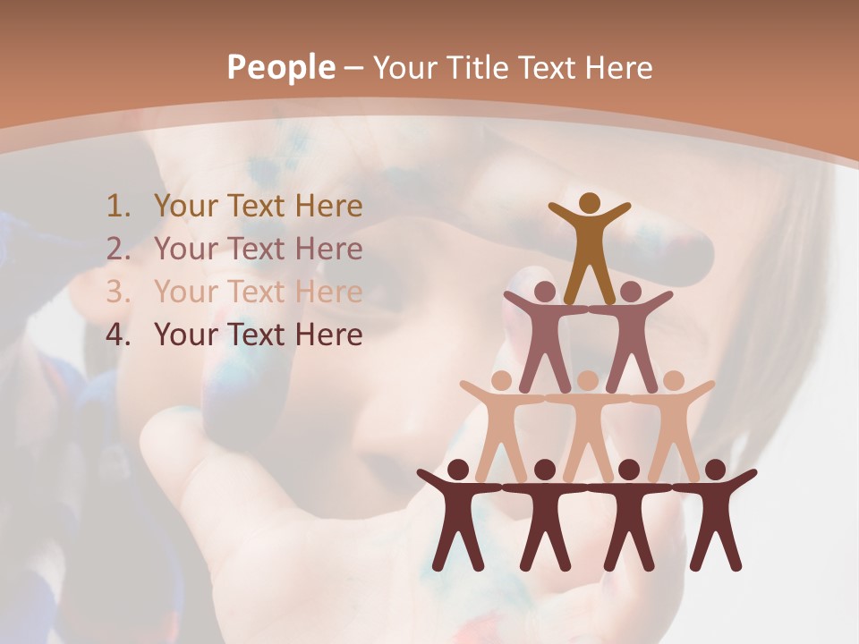 Three Boy People PowerPoint Template