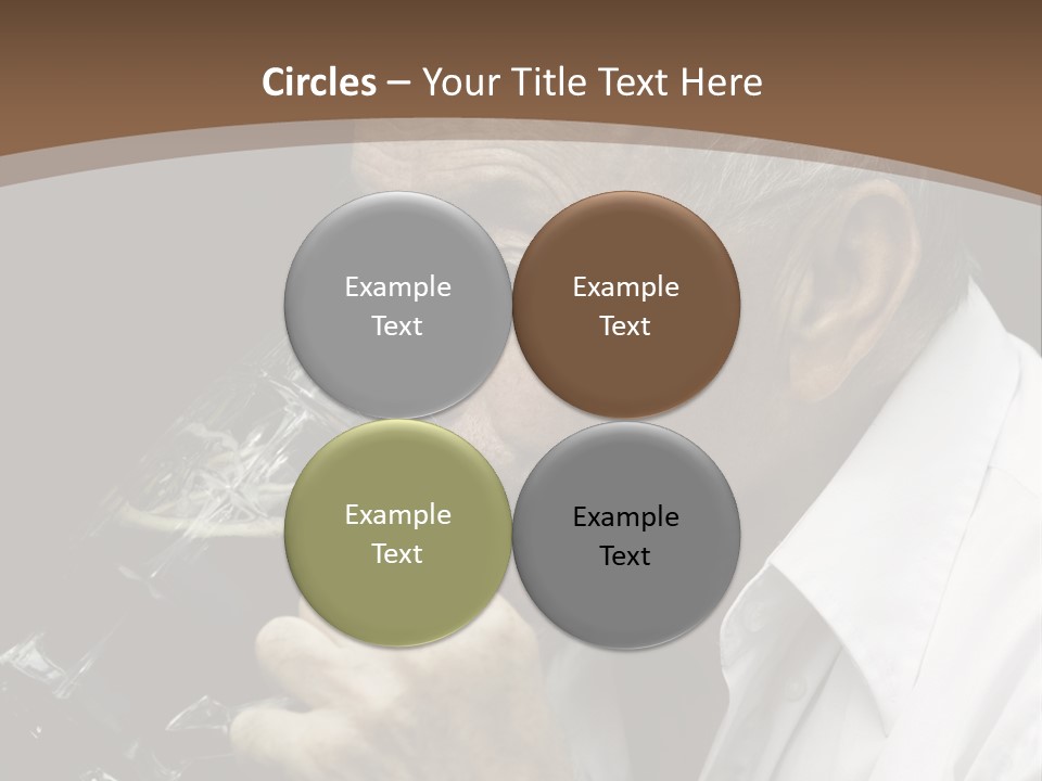 A Man Drinking A Glass Of Wine From A Wine Glass PowerPoint Template