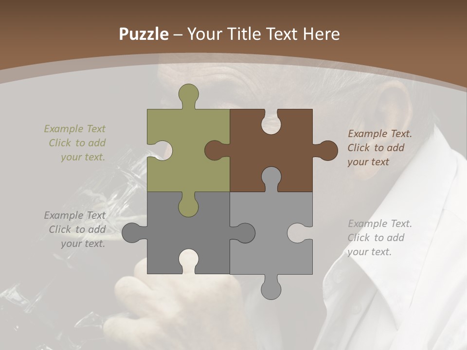 A Man Drinking A Glass Of Wine From A Wine Glass PowerPoint Template