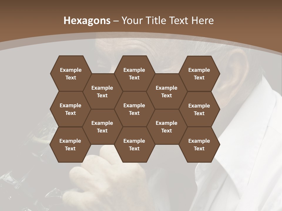 A Man Drinking A Glass Of Wine From A Wine Glass PowerPoint Template