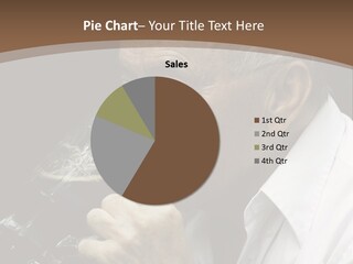 A Man Drinking A Glass Of Wine From A Wine Glass PowerPoint Template