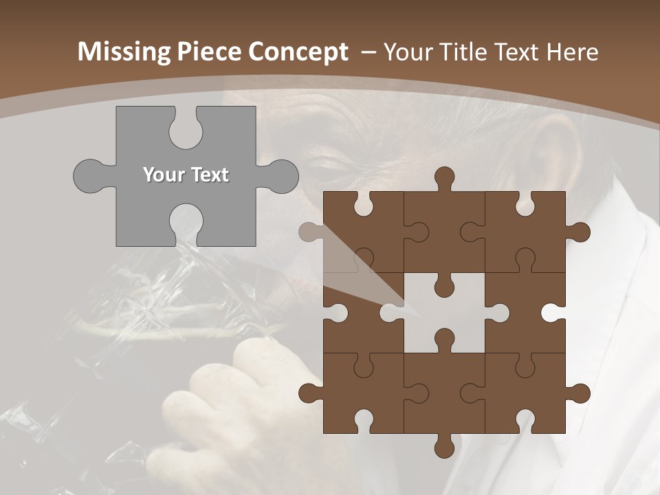 A Man Drinking A Glass Of Wine From A Wine Glass PowerPoint Template