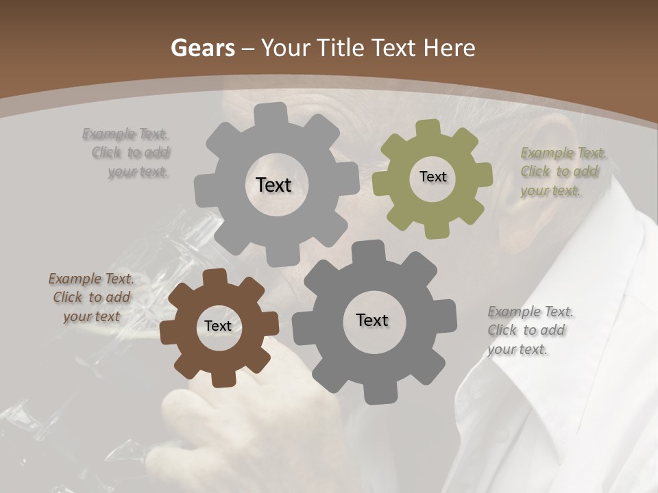 A Man Drinking A Glass Of Wine From A Wine Glass PowerPoint Template