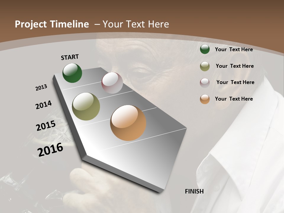 A Man Drinking A Glass Of Wine From A Wine Glass PowerPoint Template