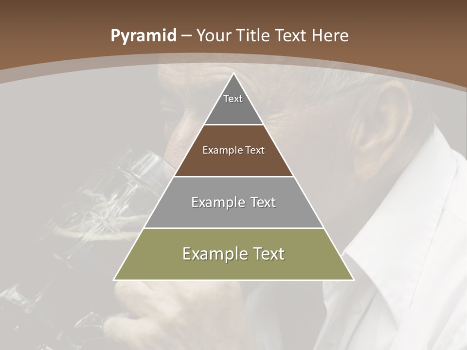 A Man Drinking A Glass Of Wine From A Wine Glass PowerPoint Template