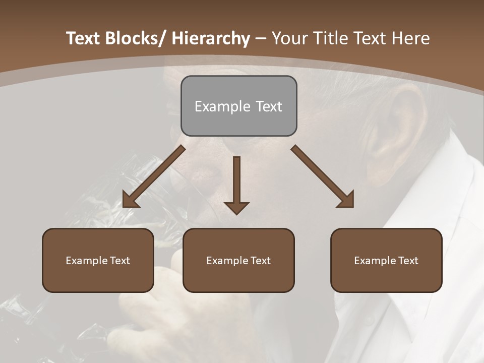 A Man Drinking A Glass Of Wine From A Wine Glass PowerPoint Template