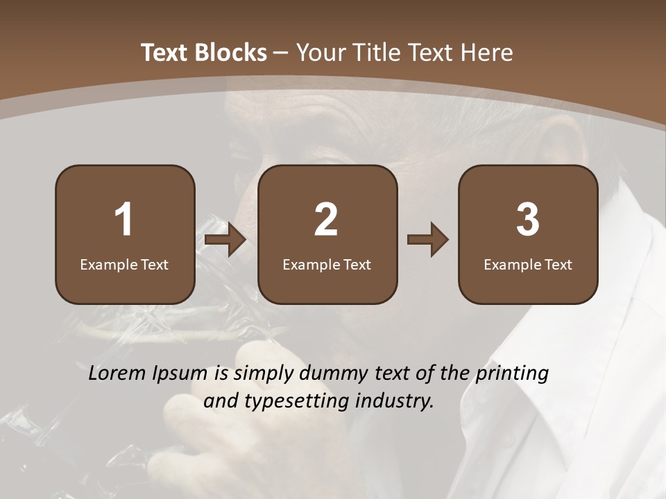 A Man Drinking A Glass Of Wine From A Wine Glass PowerPoint Template