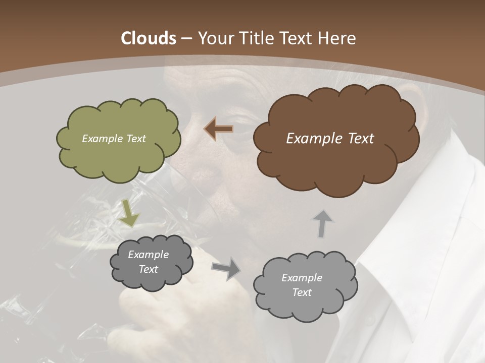 A Man Drinking A Glass Of Wine From A Wine Glass PowerPoint Template