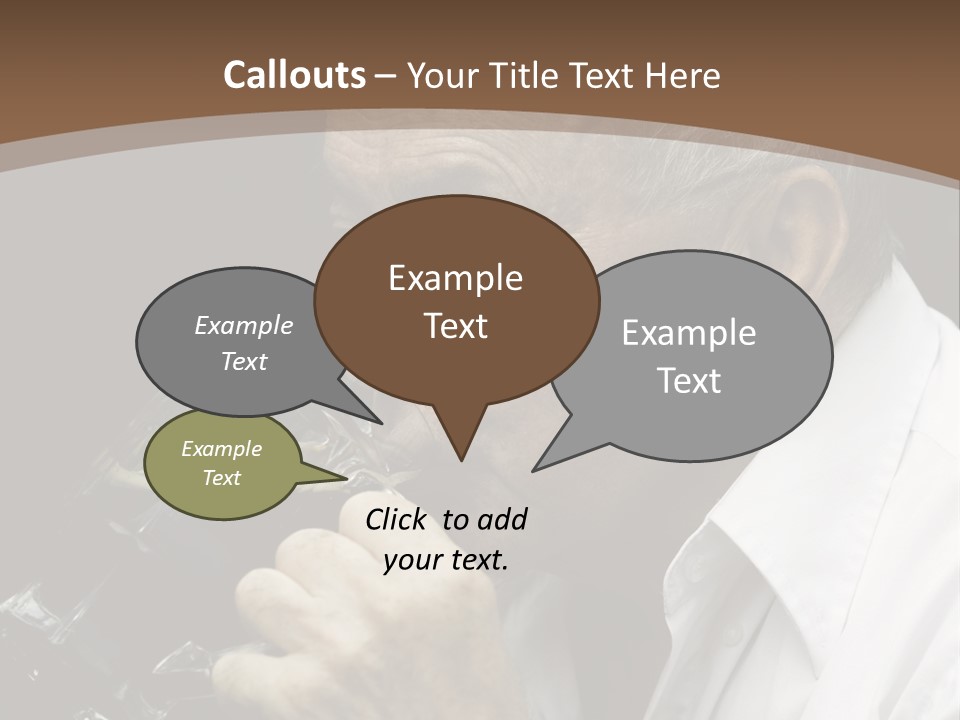 A Man Drinking A Glass Of Wine From A Wine Glass PowerPoint Template