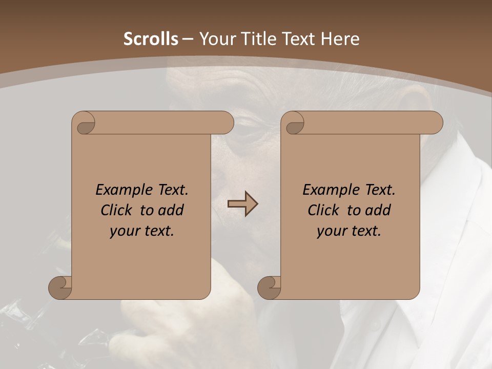 A Man Drinking A Glass Of Wine From A Wine Glass PowerPoint Template