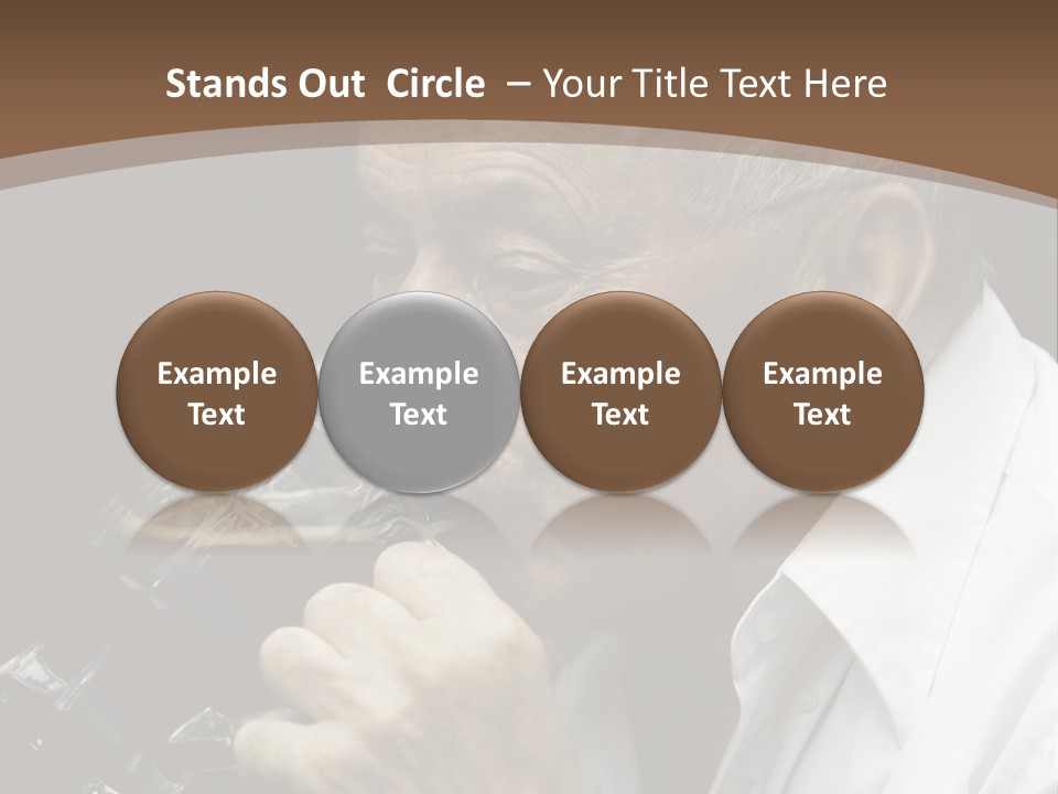 A Man Drinking A Glass Of Wine From A Wine Glass PowerPoint Template