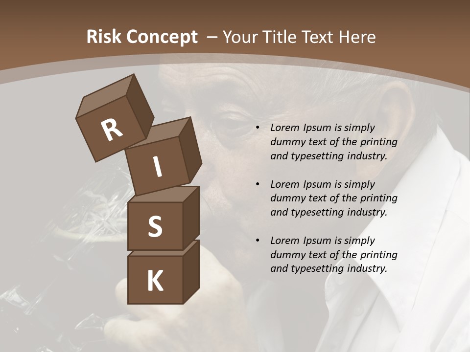 A Man Drinking A Glass Of Wine From A Wine Glass PowerPoint Template