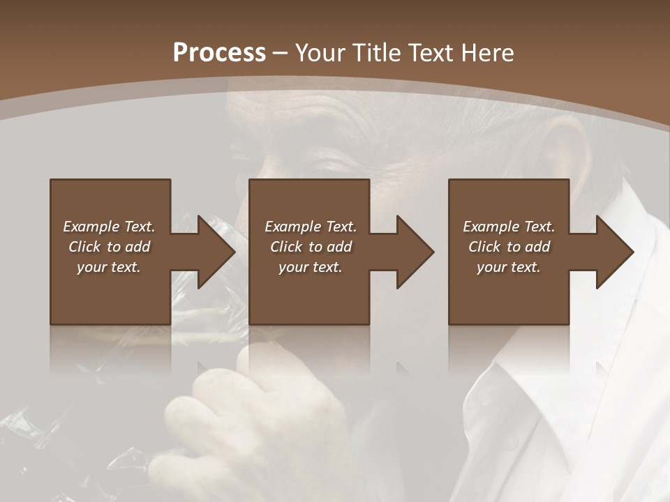 A Man Drinking A Glass Of Wine From A Wine Glass PowerPoint Template
