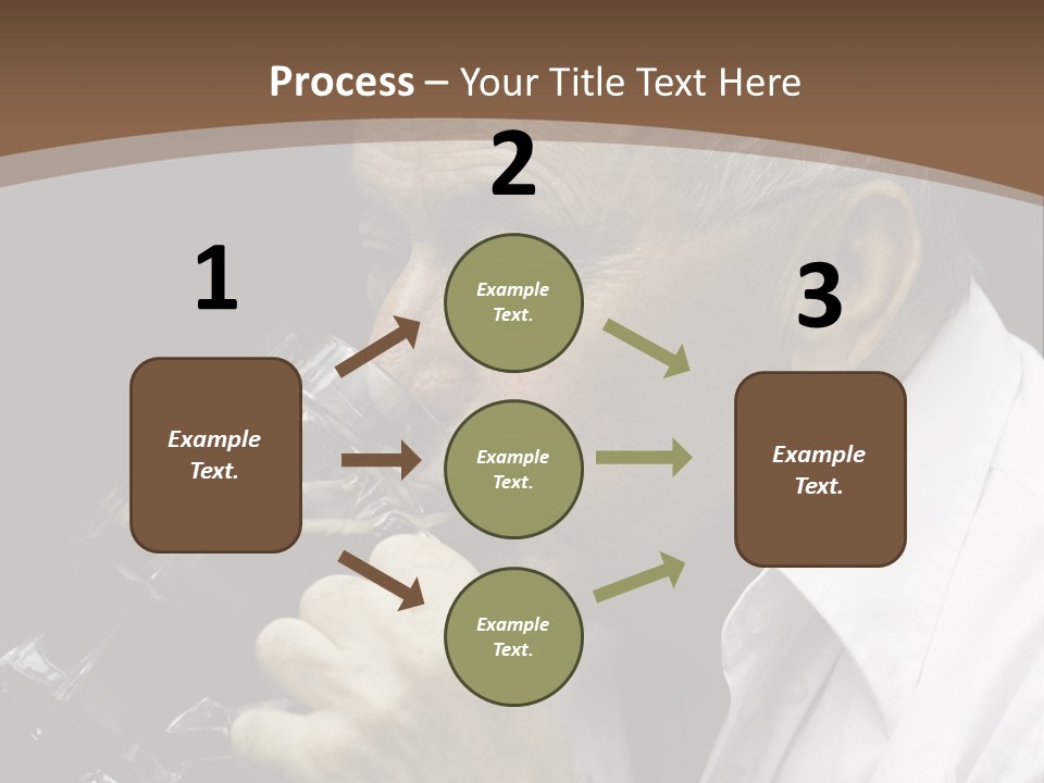 A Man Drinking A Glass Of Wine From A Wine Glass PowerPoint Template
