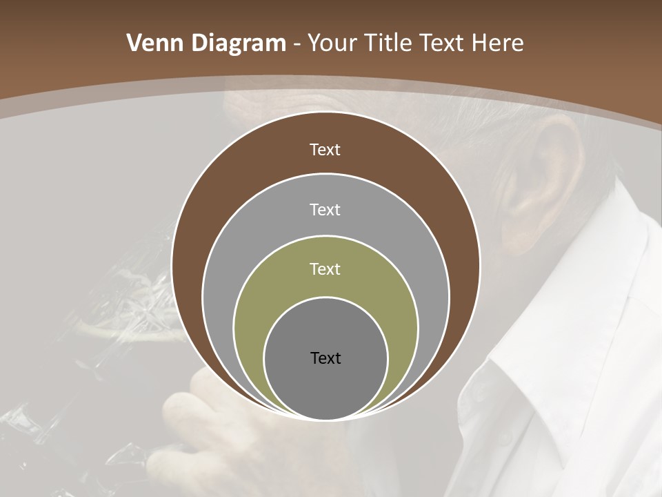 A Man Drinking A Glass Of Wine From A Wine Glass PowerPoint Template