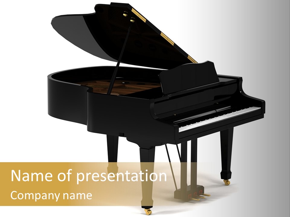 Forte Black Melody PowerPoint Template