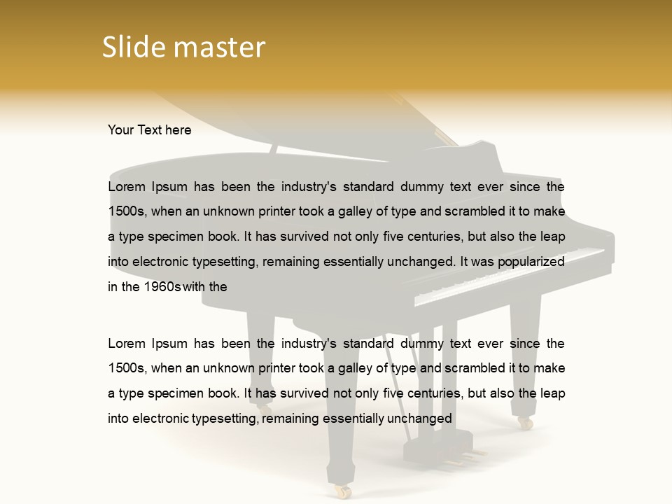 Forte Black Melody PowerPoint Template