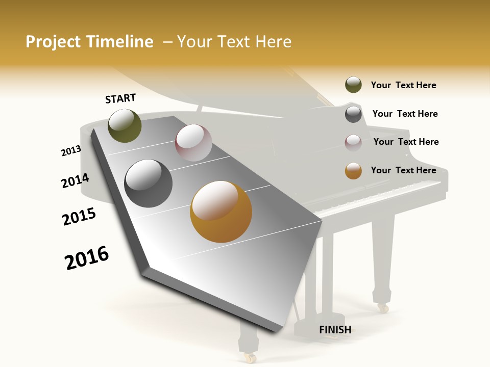 Forte Black Melody PowerPoint Template