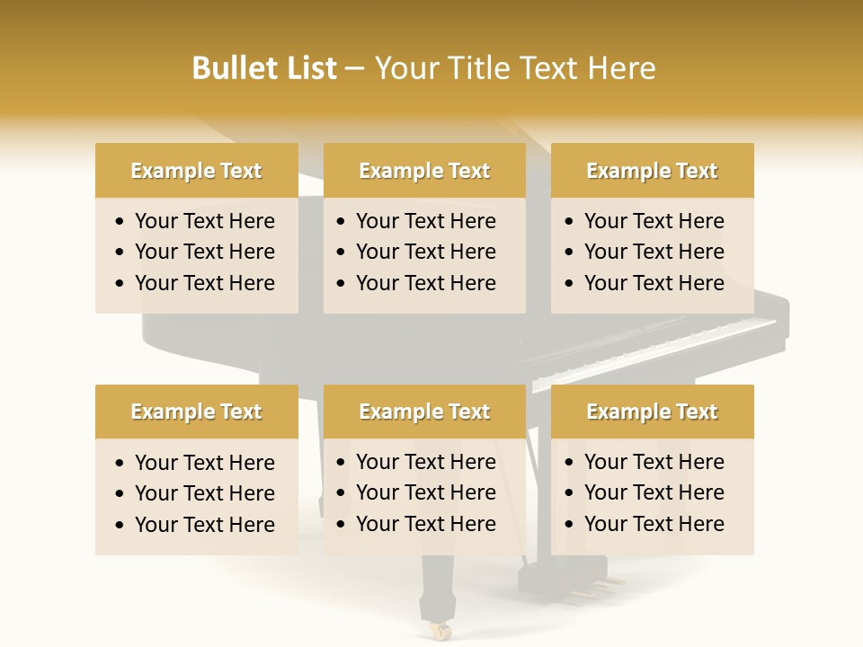 Forte Black Melody PowerPoint Template