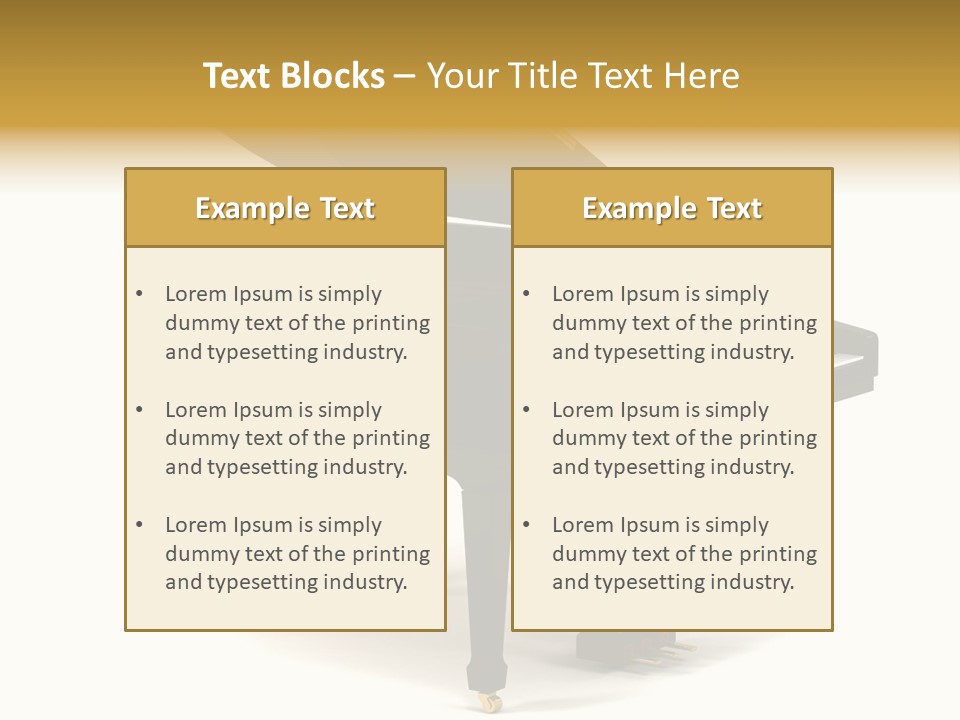 Forte Black Melody PowerPoint Template