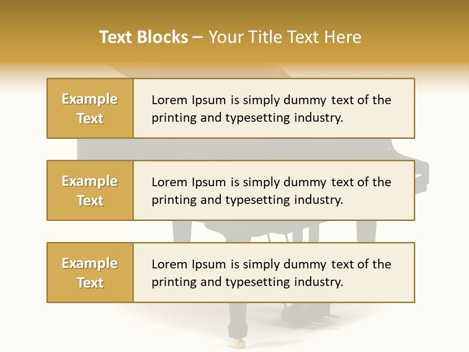 Forte Black Melody PowerPoint Template