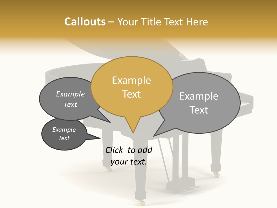 Forte Black Melody PowerPoint Template