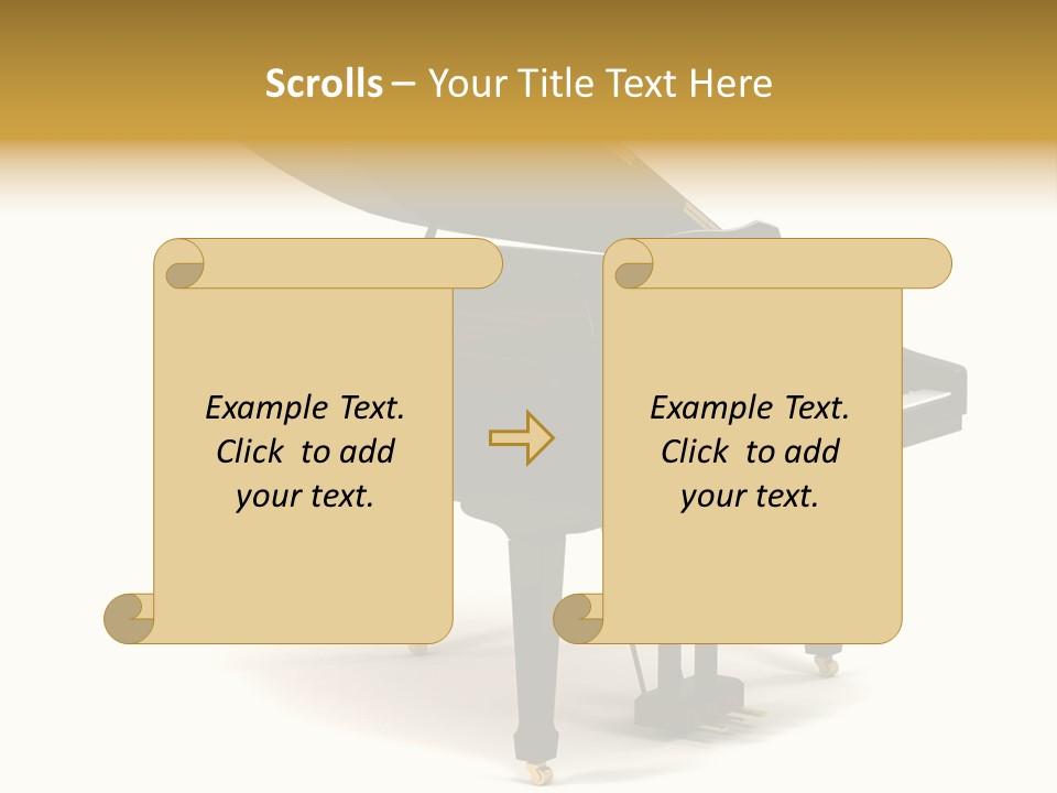Forte Black Melody PowerPoint Template