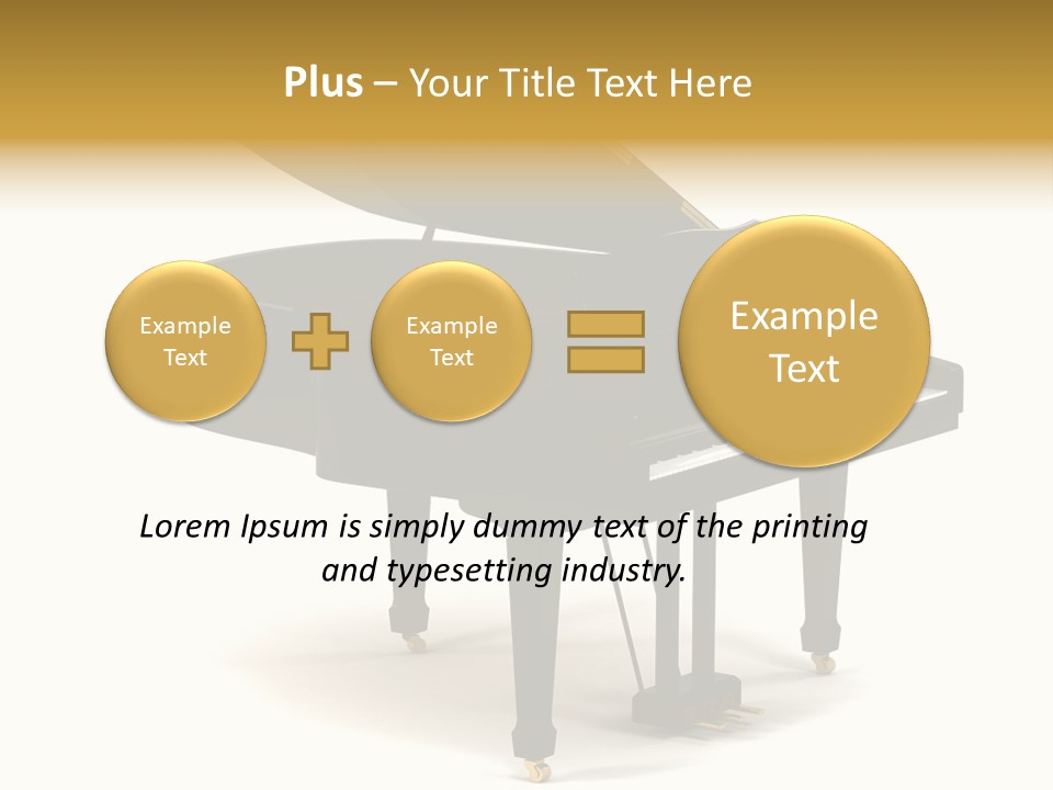 Forte Black Melody PowerPoint Template