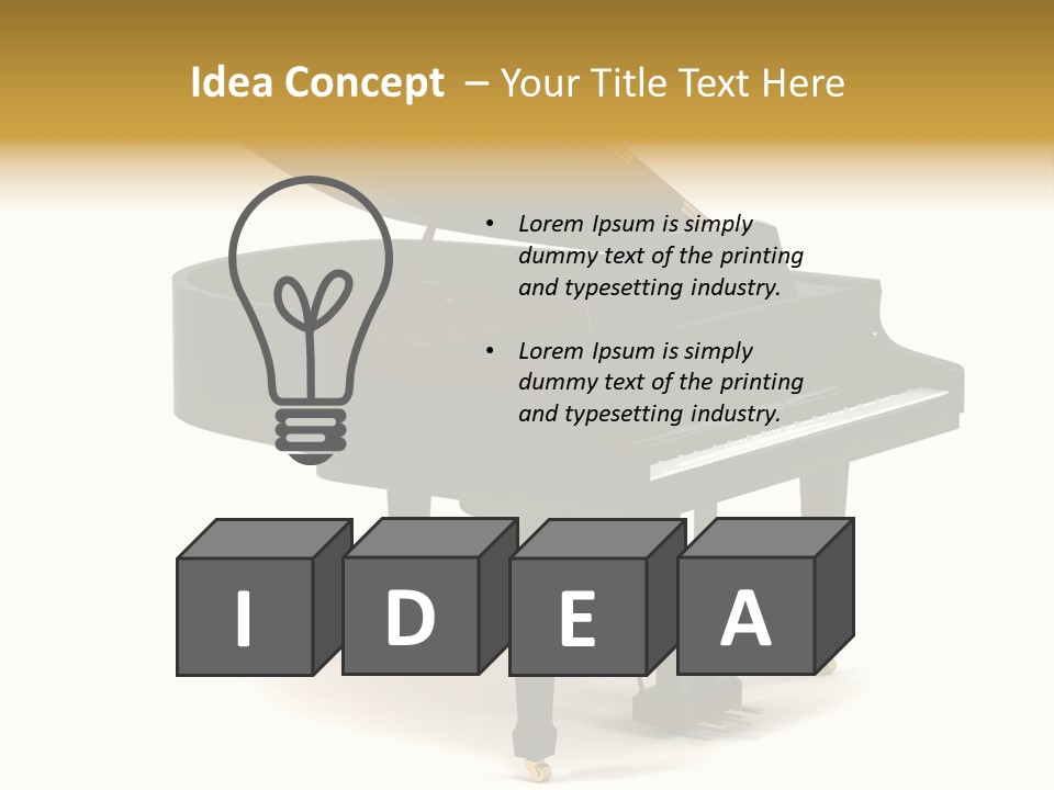 Forte Black Melody PowerPoint Template