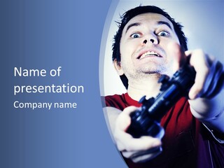 Attentive Intent Gaze PowerPoint Template