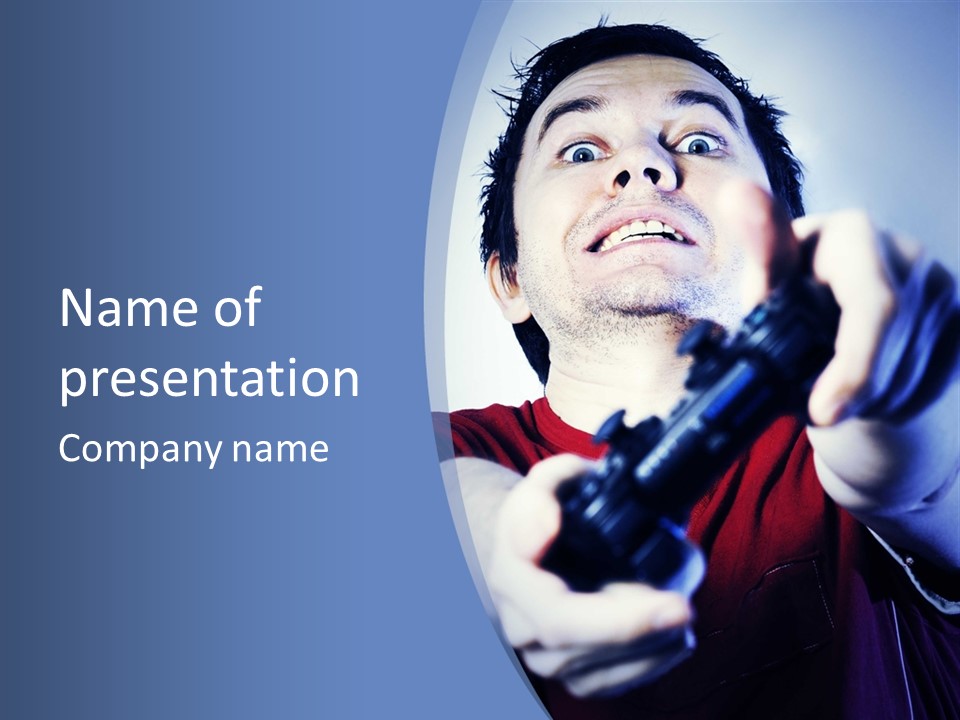 Attentive Intent Gaze PowerPoint Template