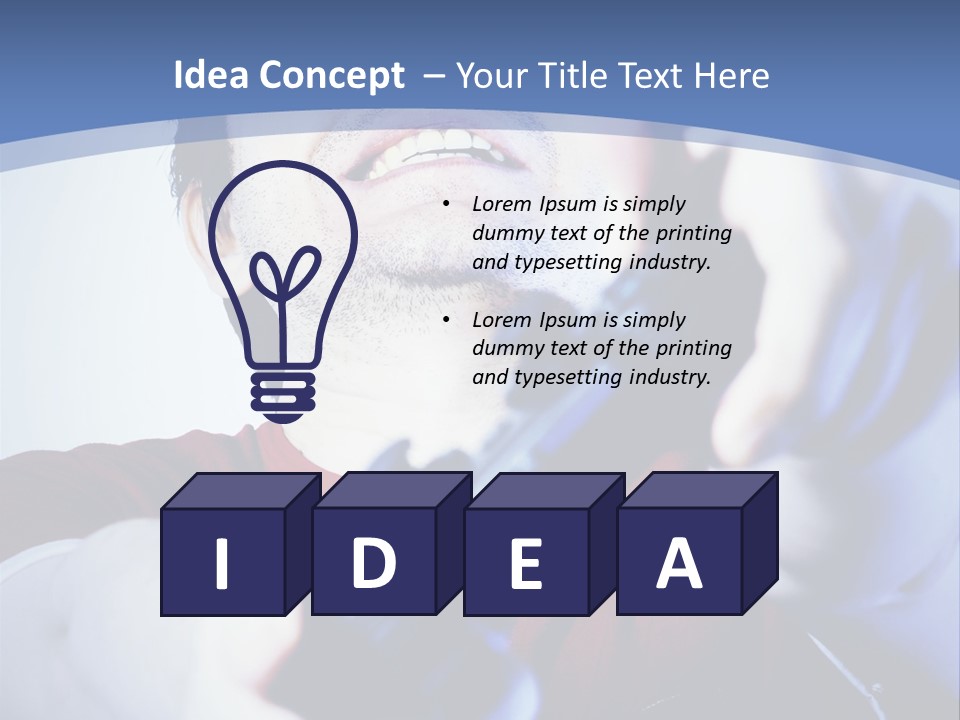 Attentive Intent Gaze PowerPoint Template