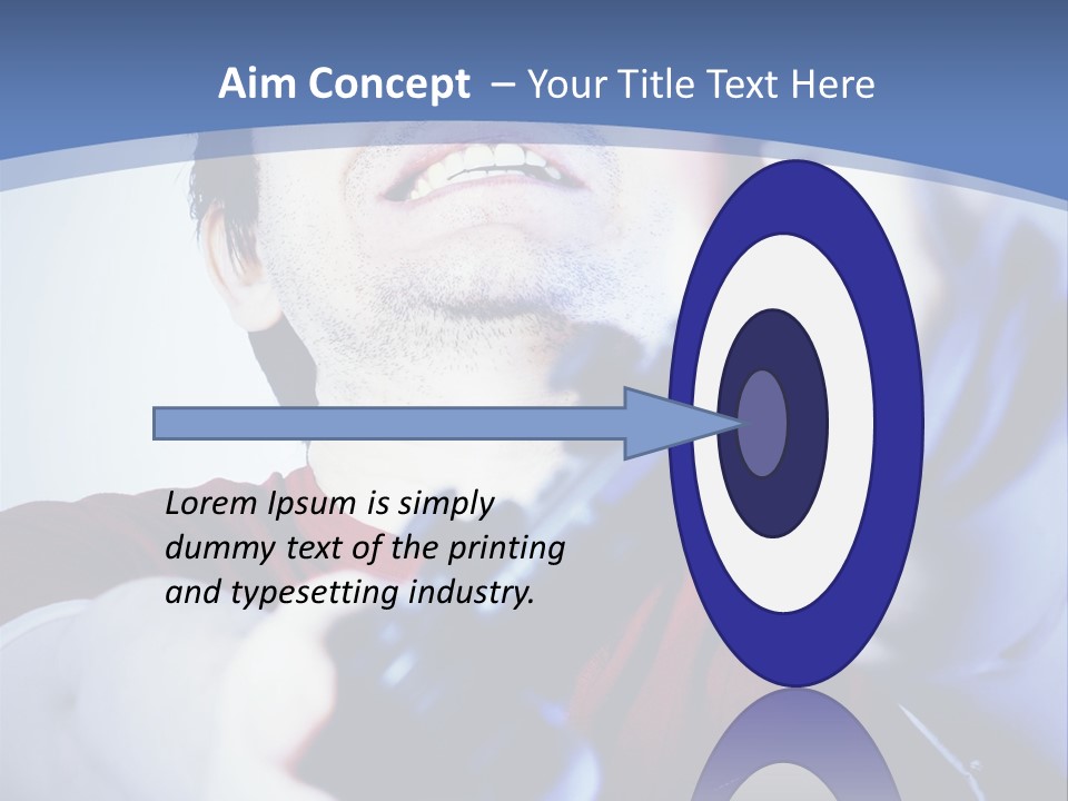 Attentive Intent Gaze PowerPoint Template