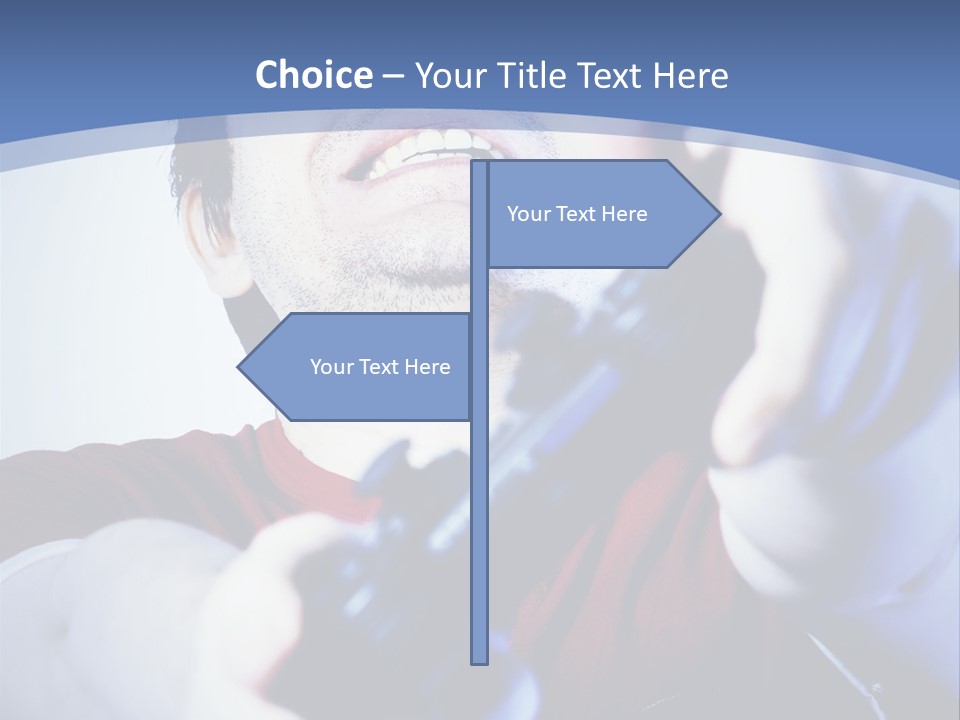 Attentive Intent Gaze PowerPoint Template