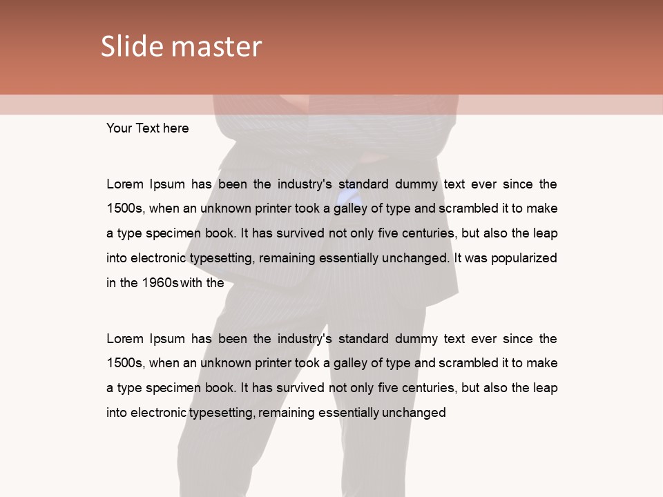 Folded Twenties Standing PowerPoint Template