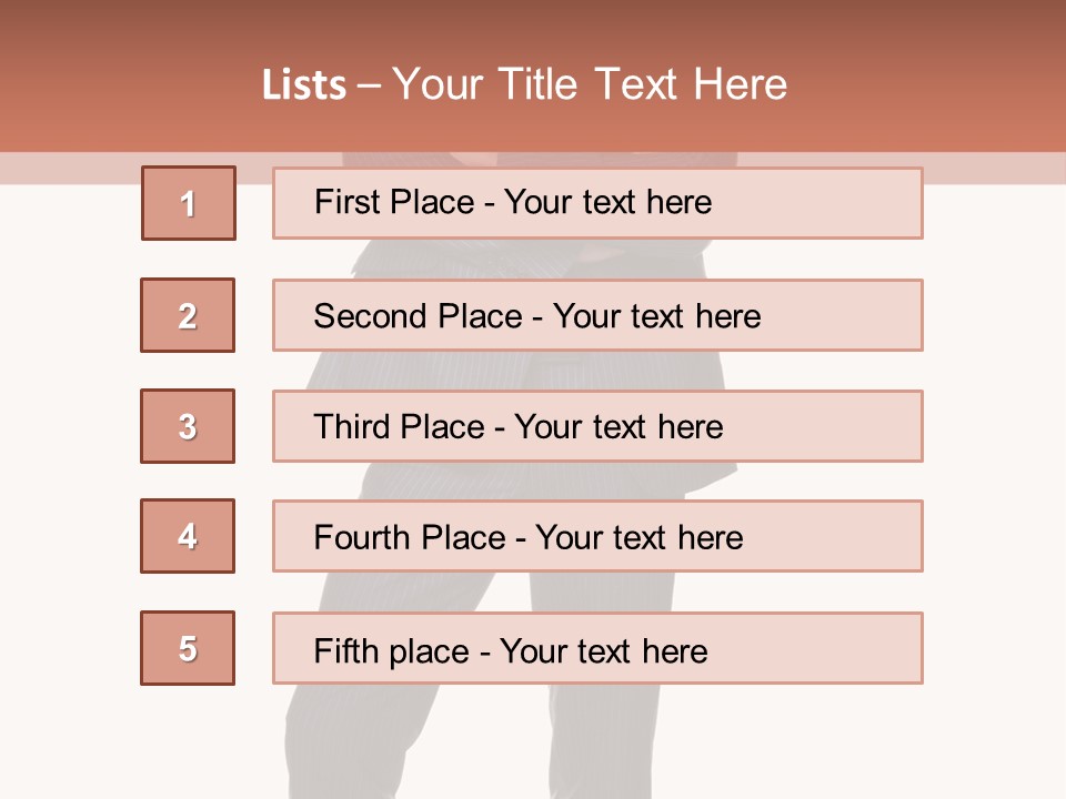 Folded Twenties Standing PowerPoint Template