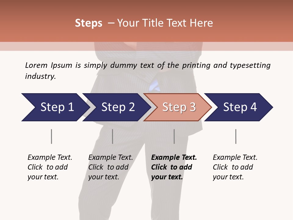 Folded Twenties Standing PowerPoint Template