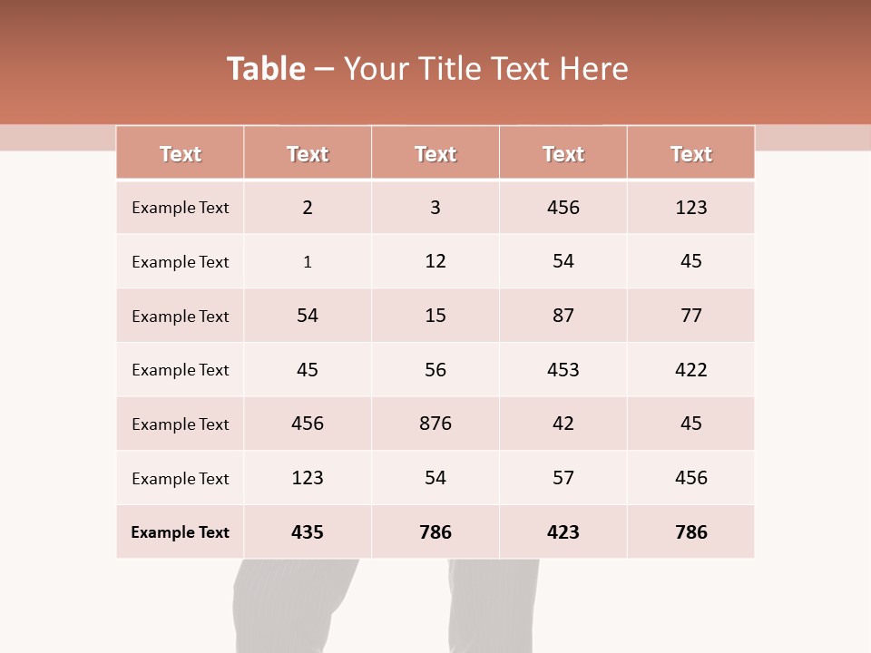Folded Twenties Standing PowerPoint Template