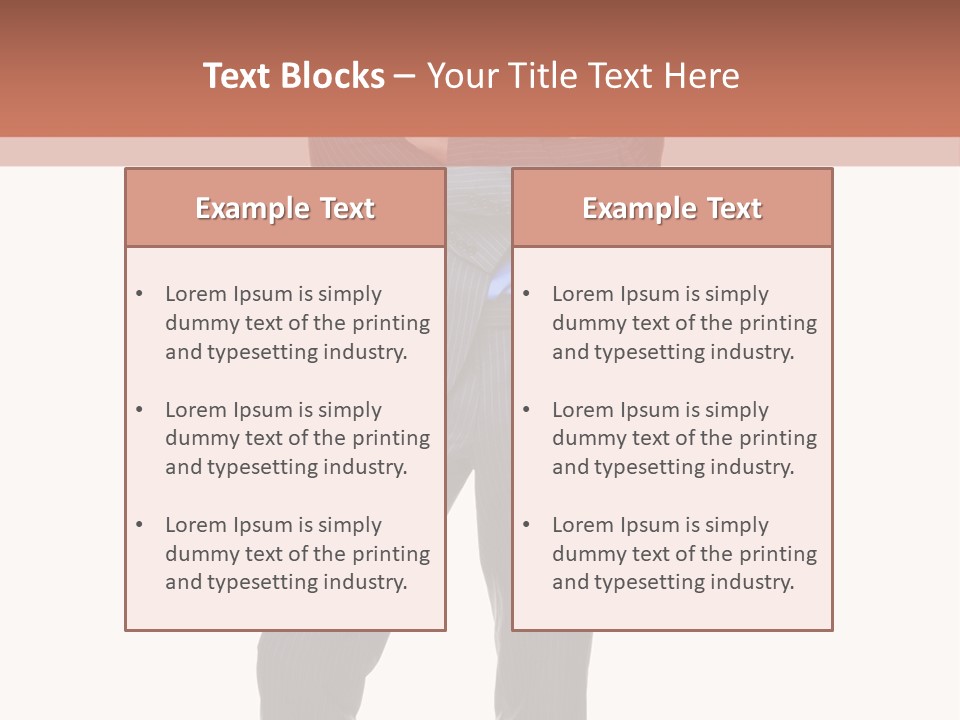 Folded Twenties Standing PowerPoint Template