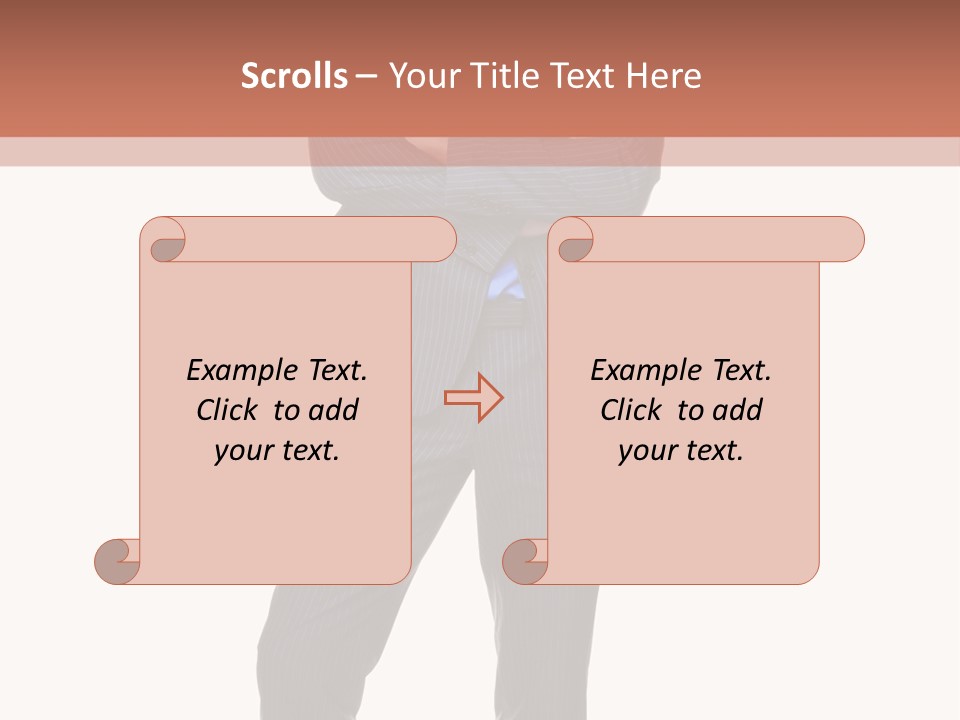 Folded Twenties Standing PowerPoint Template