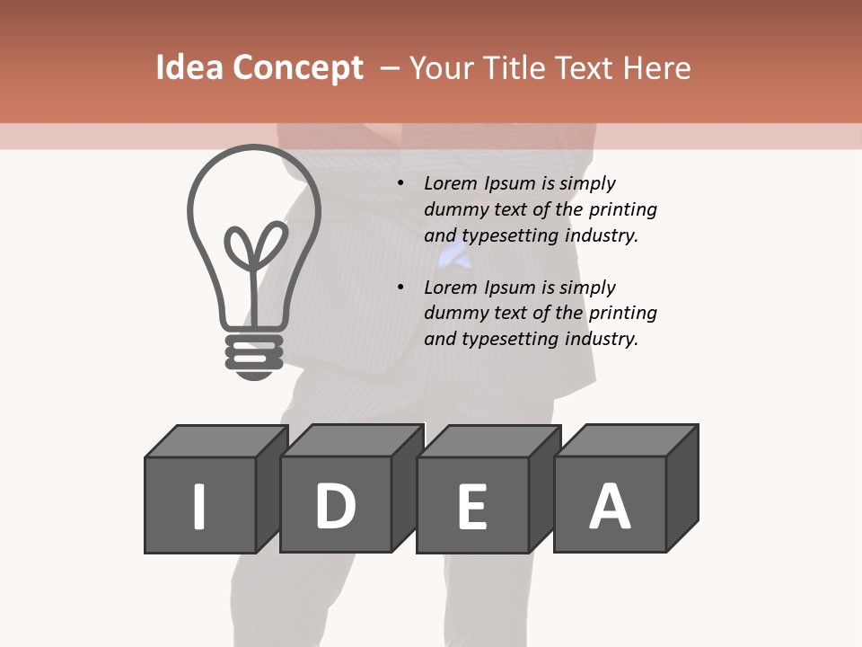 Folded Twenties Standing PowerPoint Template